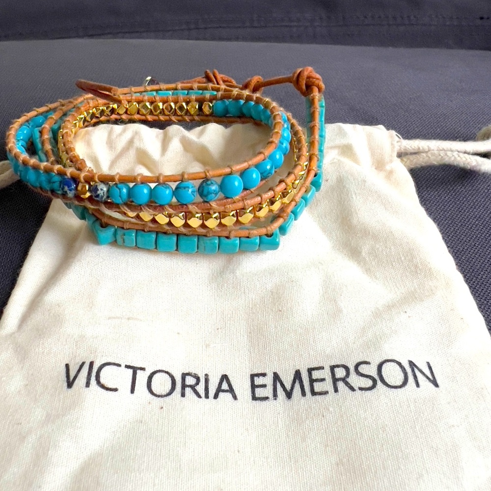 Victoria Emerson Turqoise Wrap Bracelet